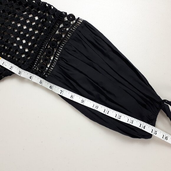 Endless Rose Black Crochet Lace Mini Dress - Picture 14 of 16